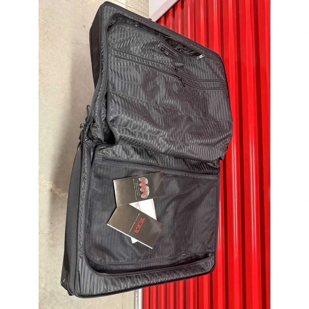 Tumi Alpha Ballistic Nylon Wheeled Garment Bag Black Rolling Suitcase‎ 2242D3